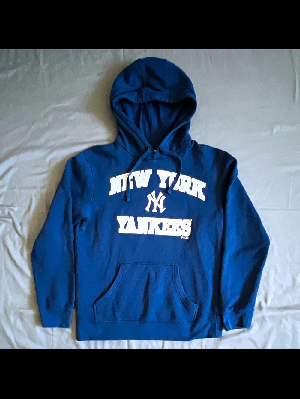 Fanatics New York Yankees Blue Baseball Pullover Hoodie Men's Size M